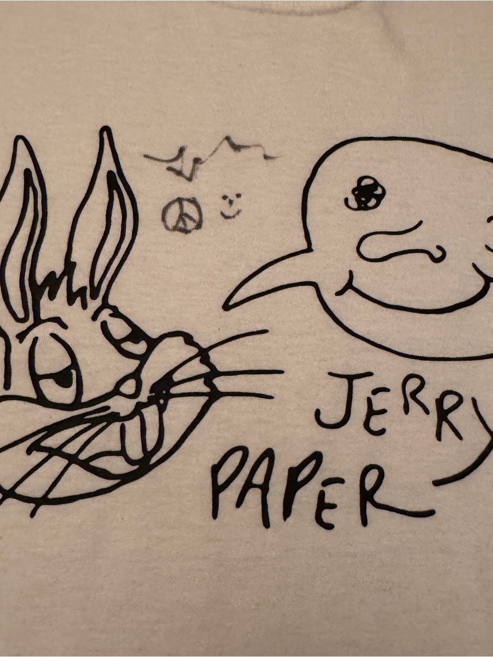 HAND-SIGNED Jerry Paper Tour Merch Graphic Tee - Size L